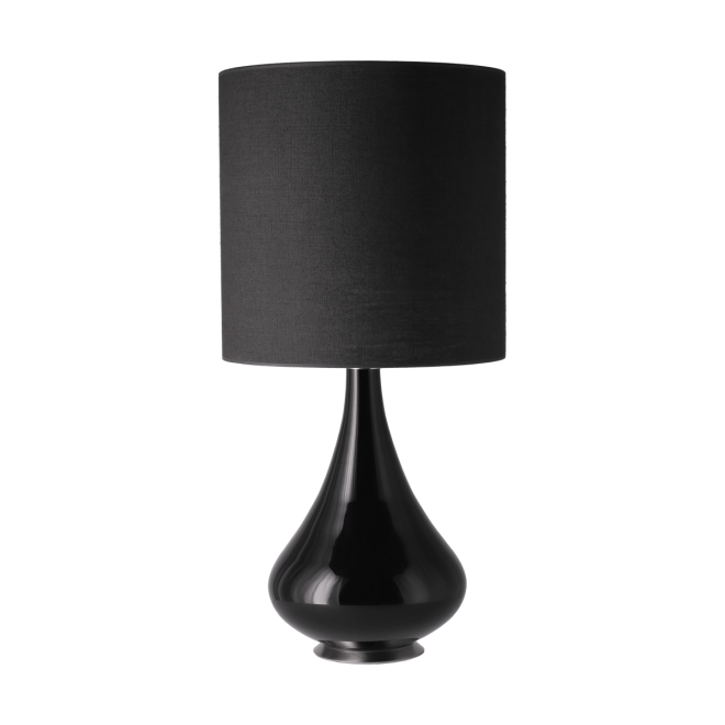Flavia lamps renata bordslampa svart lampfot lino negro m
