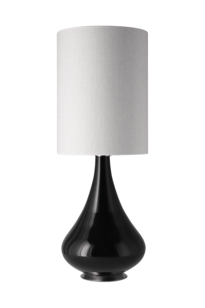 Flavia lamps renata bordslampa svart lampfot babel beige l