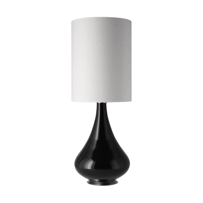 Flavia lamps renata bordslampa svart lampfot babel beige l