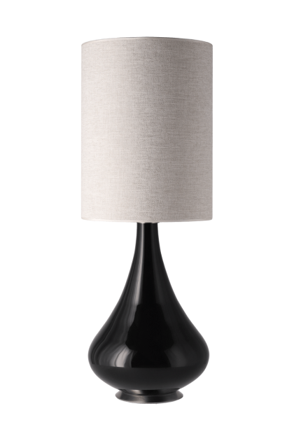 Flavia lamps renata bordslampa svart lampfot london beige l