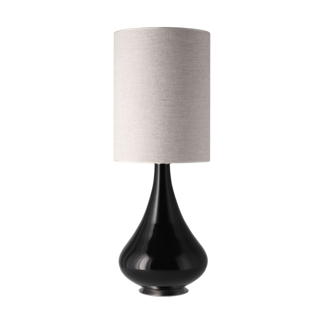Flavia lamps renata bordslampa svart lampfot london beige l