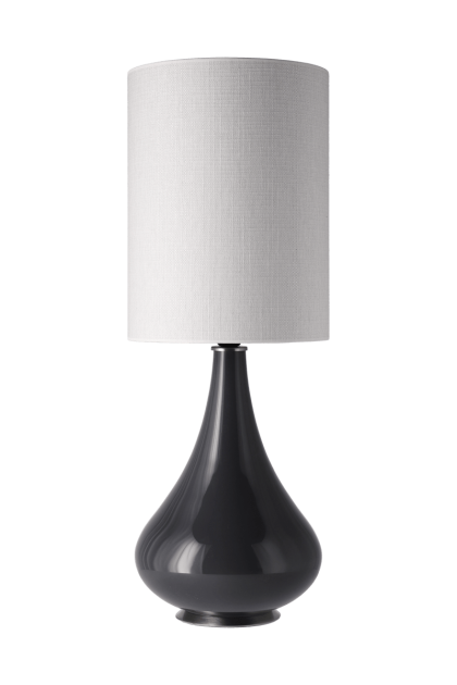 Flavia lamps renata bordslampa grå lampfot babel beige l