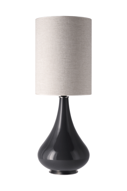 Flavia lamps renata bordslampa grå lampfot london beige l
