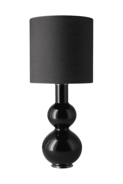 Flavia lamps augusta bordslampa svart lampfot lino negro m