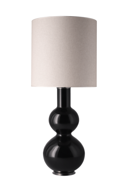 Flavia lamps augusta bordslampa svart lampfot milano tostado m