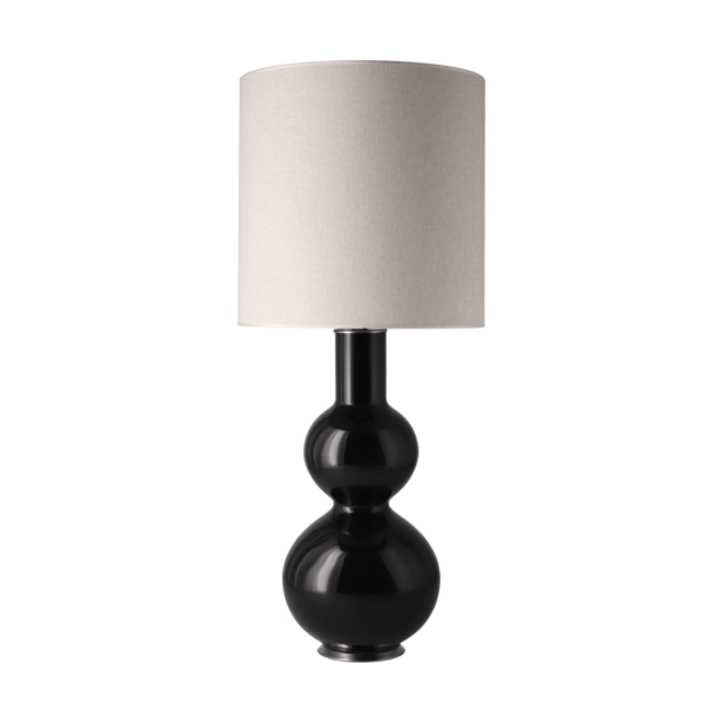Flavia lamps augusta bordslampa svart lampfot milano tostado m