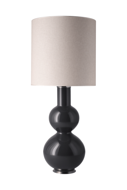Flavia lamps augusta bordslampa grå lampfot milano tostado m