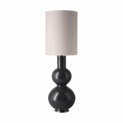 Flavia lamps augusta bordslampa grå lampfot milano tostado l