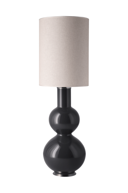 Flavia lamps augusta bordslampa grå lampfot milano tostado l
