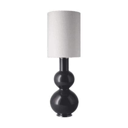 Flavia lamps augusta bordslampa grå lampfot babel beige l
