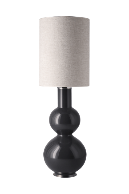 Flavia lamps augusta bordslampa grå lampfot london beige l