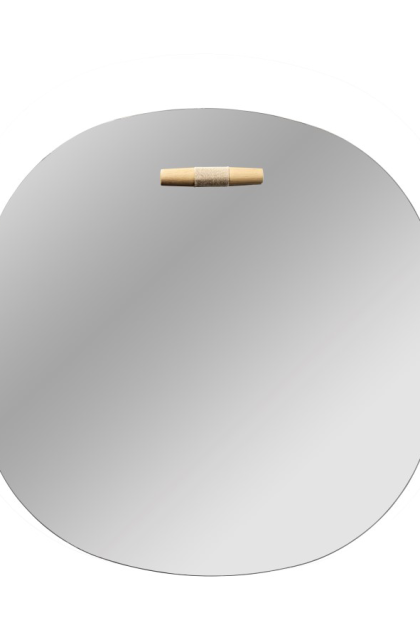Fdb møbler i4 birksø väggspegel oak nature lacquered Ø50 cm
