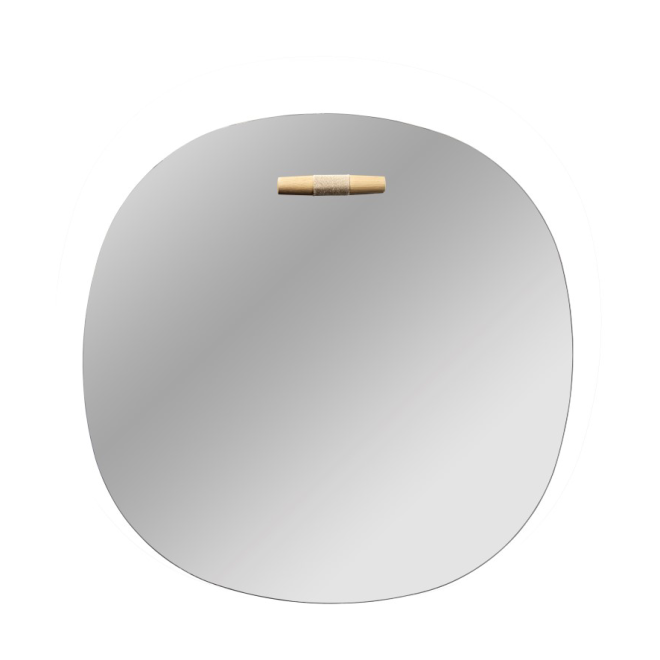 Fdb møbler i4 birksø väggspegel oak nature lacquered Ø50 cm
