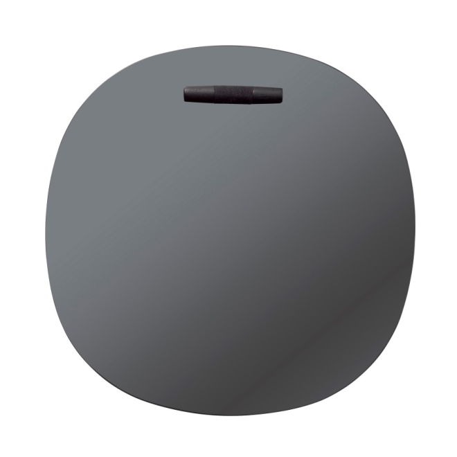 Fdb møbler i4 birksø väggspegel oak black painted toned Ø70 cm