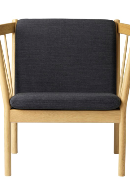 Fdb møbler j146 fåtölj oak nature lacquered-dark grey