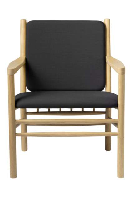 Fdb møbler j147 fåtölj oak nature lacquered-dark grey
