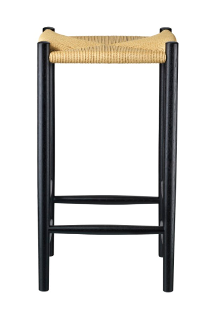 Fdb møbler j164c counter squared barpall oak black painted-nature