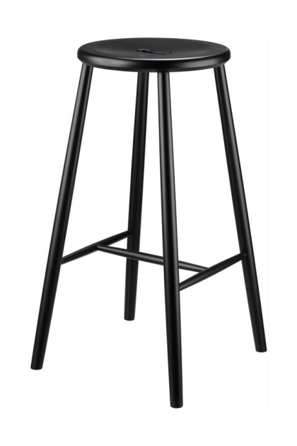 Fdb møbler j27b barstol beech black painted