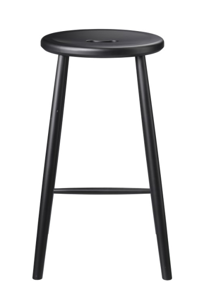 Fdb møbler j27c counter barstol beech black painted