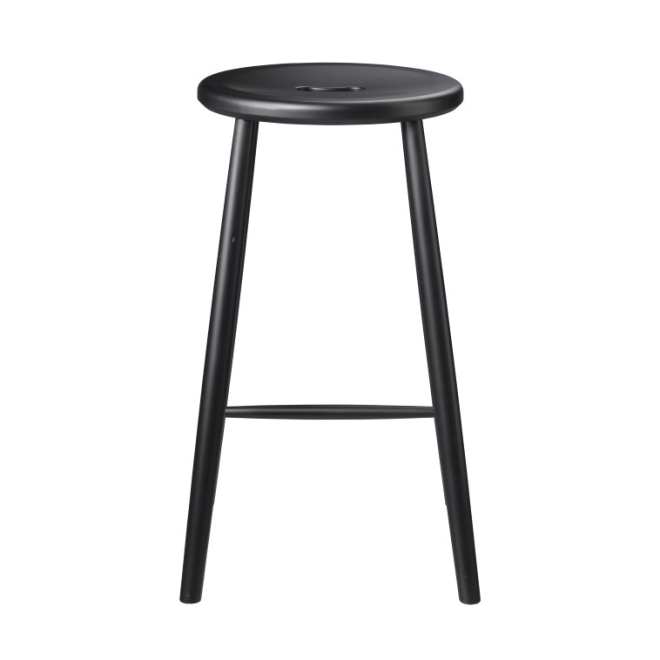 Fdb møbler j27c counter barstol beech black painted