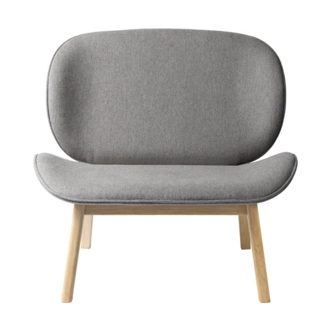 Fdb møbler l32 suru loungestol oak nature lacquered-grå