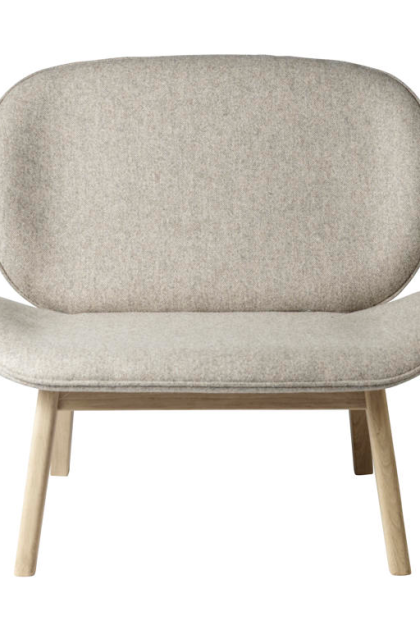 Fdb møbler l32 suru loungestol oak nature lacquered-dark beige
