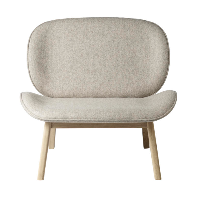 Fdb møbler l32 suru loungestol oak nature lacquered-dark beige