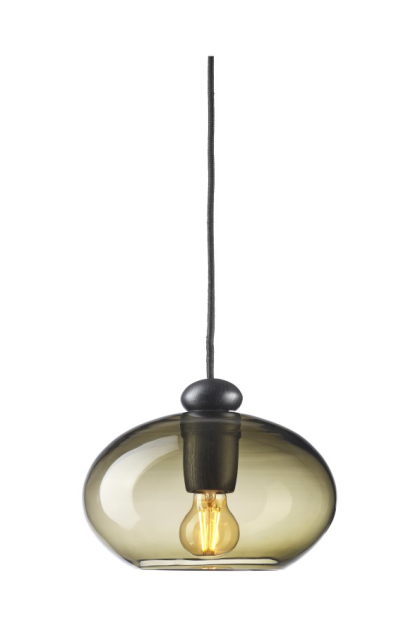 Fdb møbler u2 hiti pendel smokey grey-oak black painted