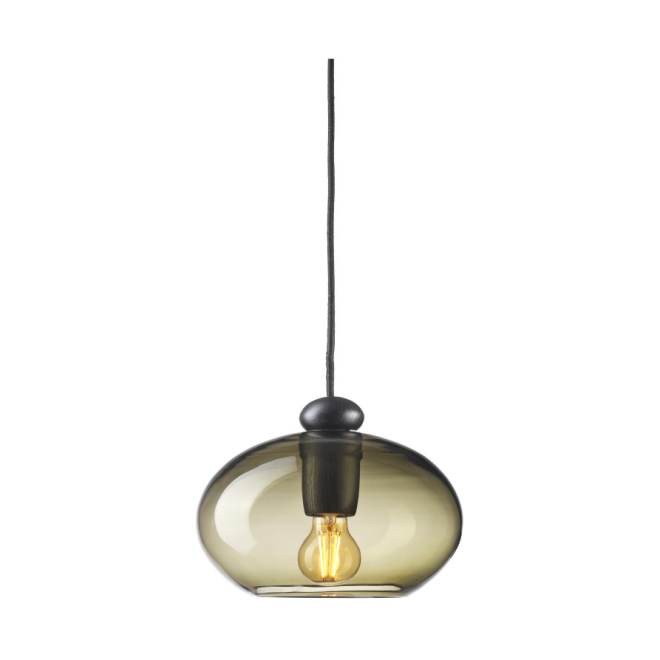 Fdb møbler u2 hiti pendel smokey grey-oak black painted