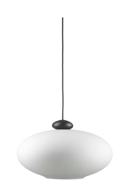 Fdb møbler u3 hiti pendel opal glass-oak black painted
