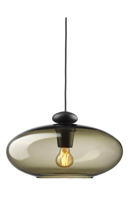 Fdb møbler u3 hiti pendel smokey grey-oak black painted