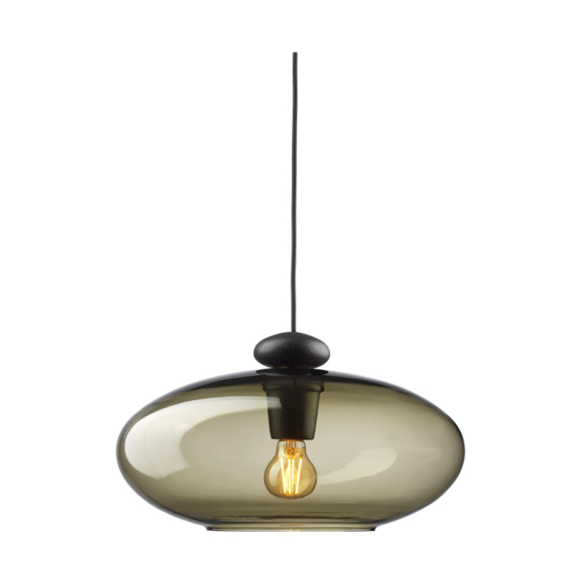 Fdb møbler u3 hiti pendel smokey grey-oak black painted