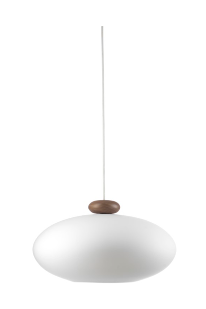 Fdb møbler u3 hiti pendel opal glass-walnut nature lacquered