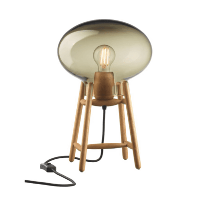 Fdb møbler u4 hiti bordslampa smoked glass-oak nature lacquered