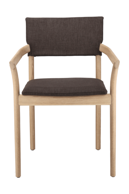 Gärsnäs vyn karmstol klädd rygg och sits monocoat natural-lido 46 mole