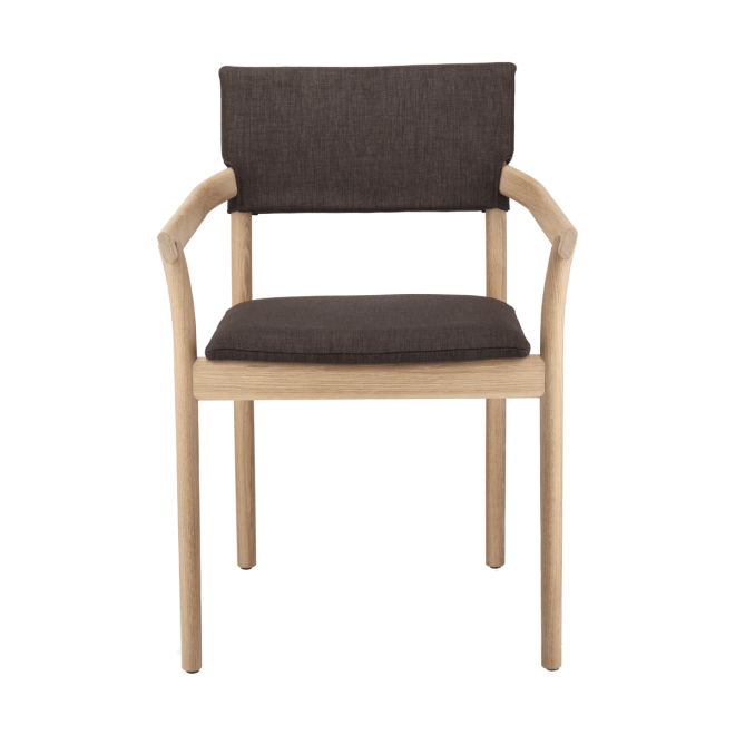Gärsnäs vyn karmstol klädd rygg och sits monocoat natural-lido 46 mole