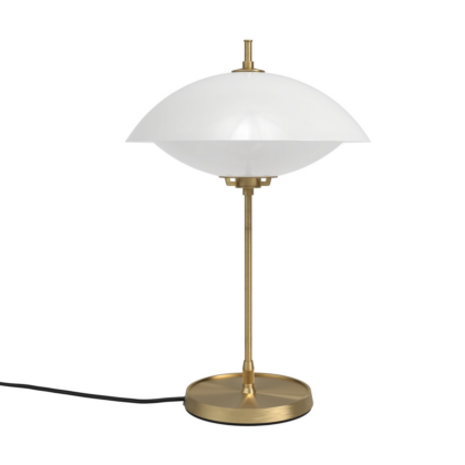 Fritz hansen clam bordslampa 50 cm opal-brass