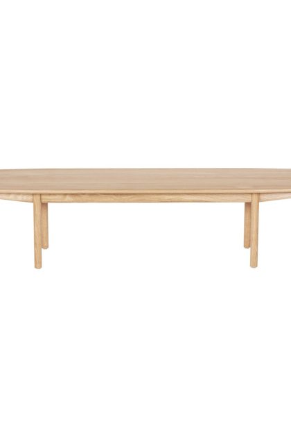 Asplund lucca lounge bord 50x160 cm white stained oak