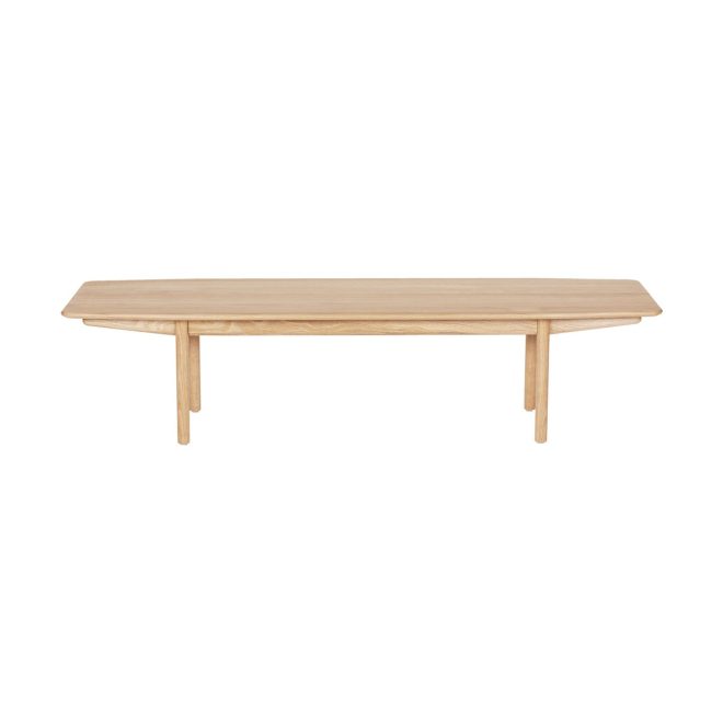 Asplund lucca lounge bord 50x160 cm white stained oak