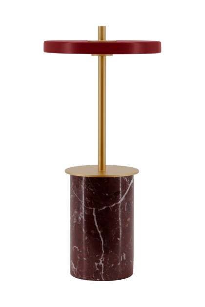 Umage asteria move mini bordslampa Ø12x25,5 cm red marble
