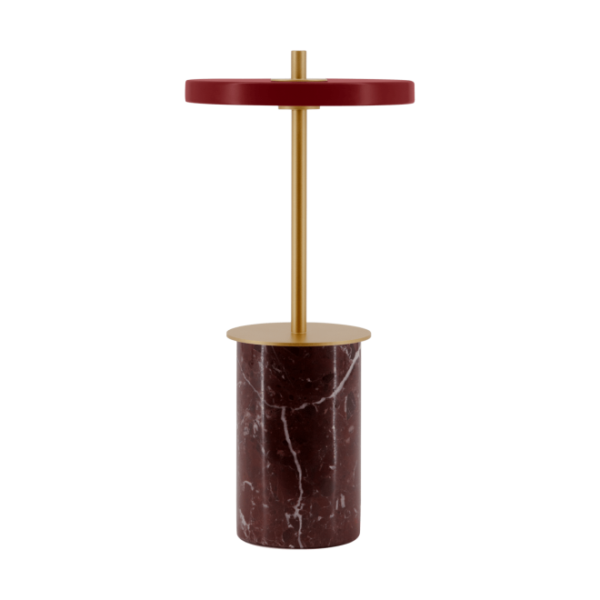 Umage asteria move mini bordslampa Ø12x25,5 cm red marble