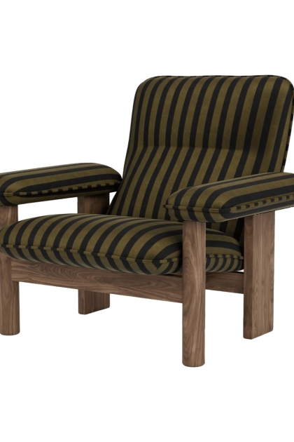 Audo copenhagen brasilia fåtölj walnut-cabanon soft