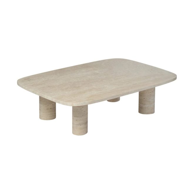 Blomus volos soffbord l 100x70 cm travertine