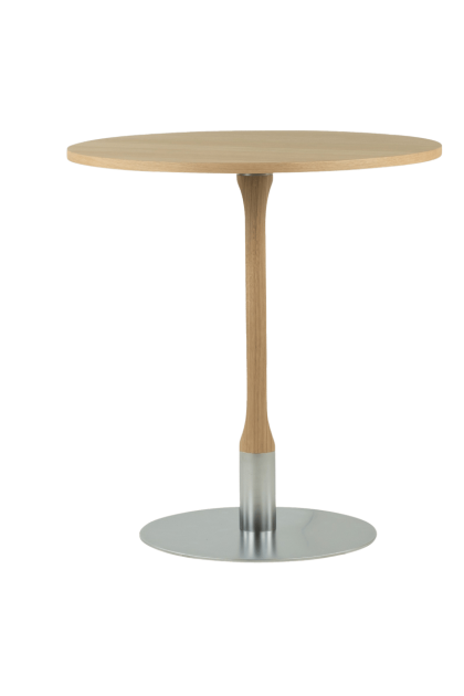 Mavis rod cafébord ⌀70 cm vitpigmenterad mattlackad ek