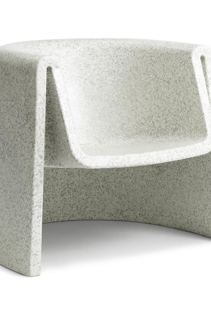 Normann copenhagen bit lounge chair fåtölj vit