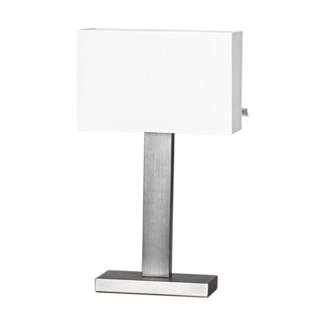By rydéns prime bordslampa 47 cm borstad stål-vit skärm