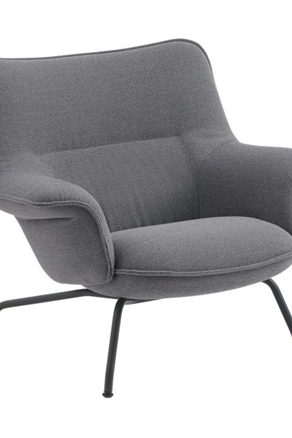 Muuto doze fåtölj låg ocean 80-anthracite black