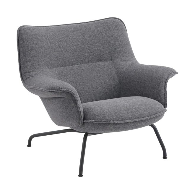Muuto doze fåtölj låg ocean 80-anthracite black
