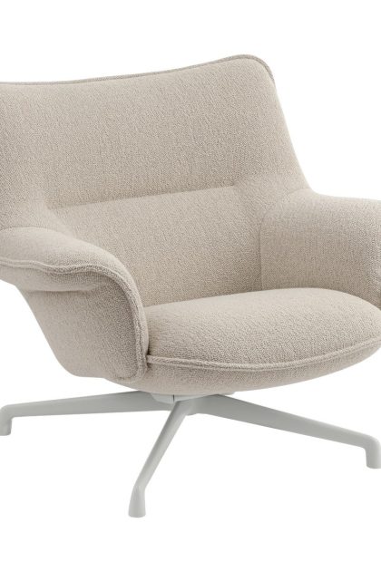 Muuto doze fåtölj låg swivel base hearth 7-grey