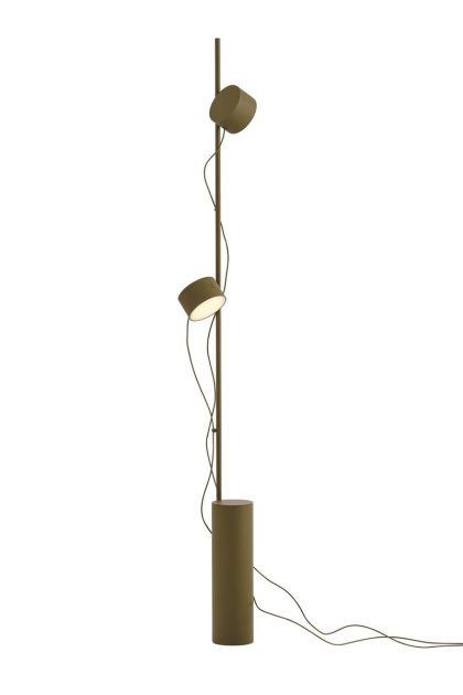 Muuto post golvlampa brown-green